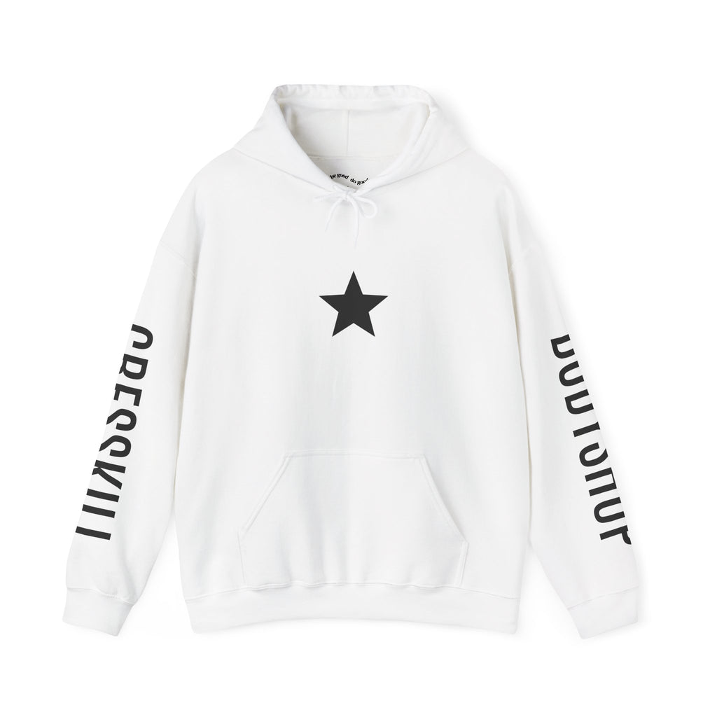 Bodyshop Logo Hoodie — Star Front & Sleeve Logo Pullover
