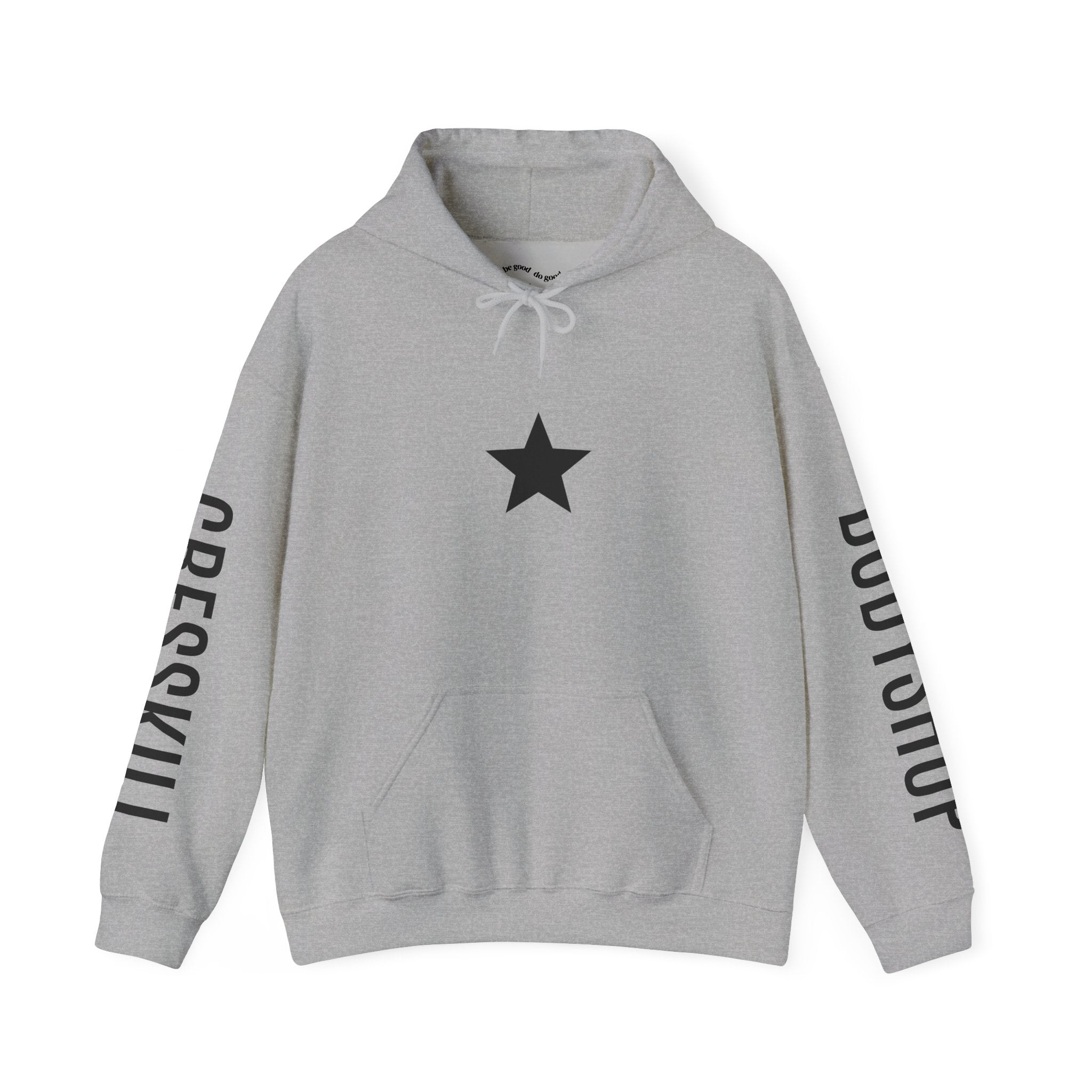 Bodyshop Logo Hoodie — Star Front & Sleeve Logo Pullover